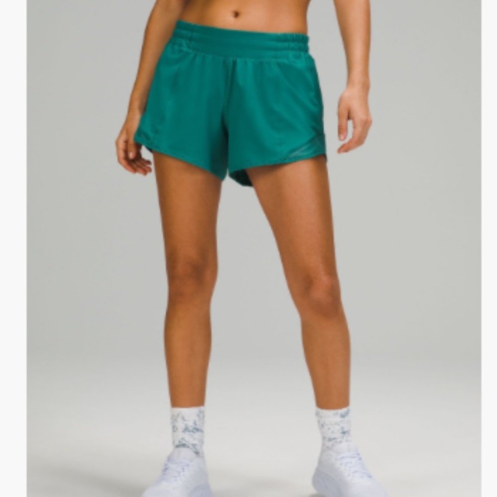 HOTTY HOT LOW-RISE SHORT 4" Teal Lagoon size 6